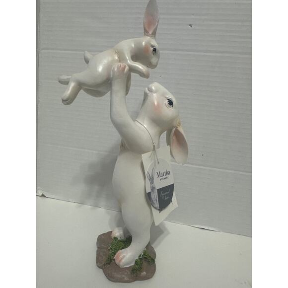 Martha Stewart spring Easter bunny rabbit with mother baby bunny 10 “ NWT - Picture 3 of 8